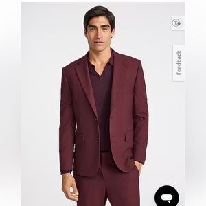 Express Maroon Sport Coat-worn only once available on website for $278 retail